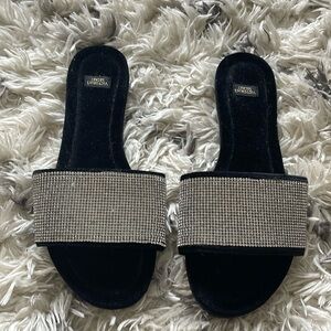 Victorias Secret Gem Rhinestone Slipper Slides